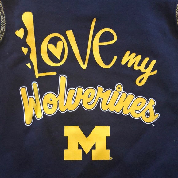 University of Michigan 2pc creeper set NWT size 3/6 months - Picture 5 of 5
